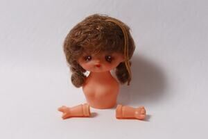 Doll Parts Japan Showa Retro Polly-chan Doll w Brown Hair ~ 260812-WH 589